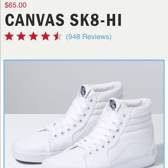 vans high top canvas